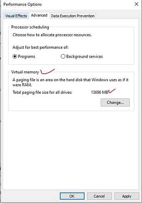 add more virtual memory to speed up slow computer.