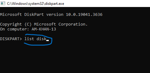 initializing disk mbr or gpt