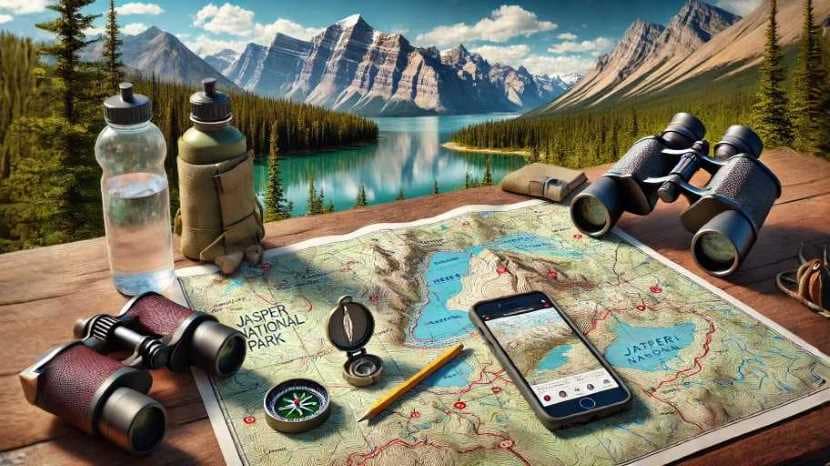 offline map app for hiking in Jasper national park of of canada