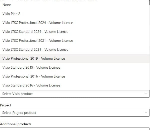 Visio Professional 2019—Volume License.